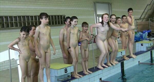 Adults and young nudists in pool (Purenudism HD Video) [Pure naturism]